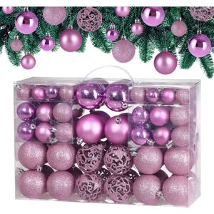 Deuba Casaria® 102 Pcs Christmas Tree Decorations Baubles, Santa Boots, Pine Cones, Chains & Stars gold (de)