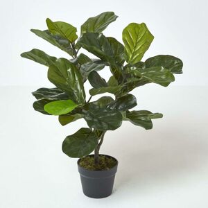 Homescapes - Artificial Fiddle Leaf Fig Tree in Pot, 70 cm Tall