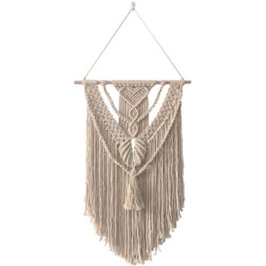 TLILY Macrame Wall Hanging Boho Home Decor Chic Woven Decoration for Bedroom Living Room Apartment Gallery Handmade Gift Ideas