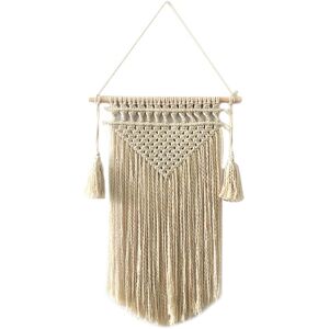 TLILY Macrame Wall Hanging Decor - Handmade Boho Chic Woven Home Art Decoration for Apartment Bedroom Living Room Gallery