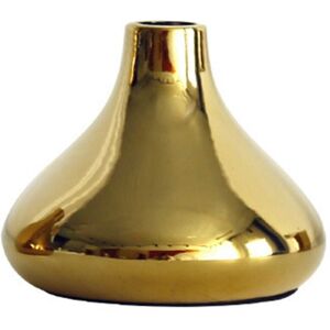 Tlily - Nordic Home Office Desktop Decoration Luxury Vases Plated Gold Vase Dried Flower Vase Ceramic Vase Modern Mini Vase