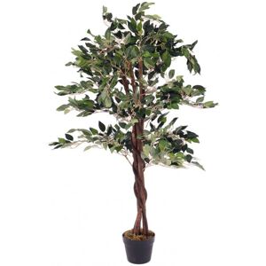 Oypla Artificial Ficus Tree Plant 120cm Indoor Outdoor Garden Decoration