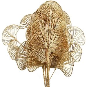 Leaf - Pack of 6 x 65cm Golden Leaves Flower Arrangement Decoration