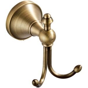 Ikodm - Vintage Style Antique Brass Towel Hook - Wall Mounted Robe and Coat Rack