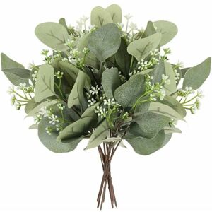 TRIMEC 10 pièces plantes artificielles d'eucalyptus plantes artificielles feuilles d'eucalyptus plantes vertes artificielles fleurs artificielles plantes en TRIMEC 10 pièces plantes artificielles d'eucalyptus plantes artificielles feuilles d'eucalyptus plantes vertes artificielles fleurs artificielles plantes en