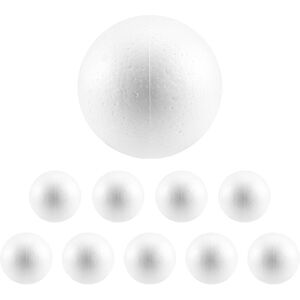 TLILY 10 x Christmas Decoration Modelling Craft Polystyrene Foam Ball Sphere 10cm---White TLILY 10 x Christmas Decoration Modelling Craft Polystyrene Foam Ball Sphere 10cm---White