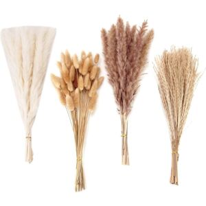 TLILY 100 PCS Dried Pampas Grass Decor Bouquet for Wedding Party Boho TLILY 100 PCS Dried Pampas Grass Decor Bouquet for Wedding Party Boho