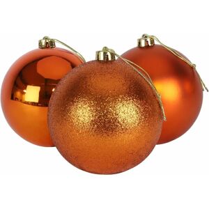 Shatchi - 10cm/6Pcs Christmas Baubles Shatterproof Rose Gold,Tree Decorations Shatchi - 10cm/6Pcs Christmas Baubles Shatterproof Rose Gold,Tree Decorations