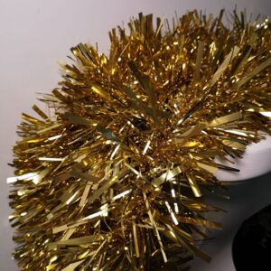 FESTIVE 10m (33ft) x 15cm Luxury Chunky Cut Tinsel Garland Christmas Tree Decoration - Gold FESTIVE 10m (33ft) x 15cm Luxury Chunky Cut Tinsel Garland Christmas Tree Decoration - Gold