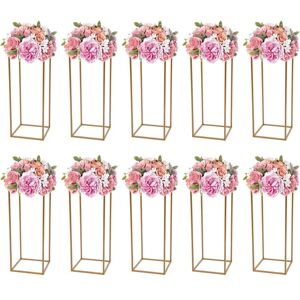 CNCEST 10PCS 60cm Tall Metal Flower Stand for Wedding Table Centrepieces, Wedding Centerpiece Vase Table Decoration for Events Reception Weddings Party CNCEST 10PCS 60cm Tall Metal Flower Stand for Wedding Table Centrepieces, Wedding Centerpiece Vase Table Decoration for Events Reception Weddings Party