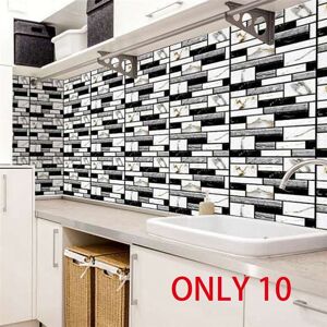 TLILY 10PCS Self Adhesive Tile Wall Sticker Home Decor PVC Covers TLILY 10PCS Self Adhesive Tile Wall Sticker Home Decor PVC Covers