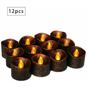 DEWDAT 12 Pack led Candles Candles CR2032 Battery Fragranceless Candles Tealight Candle Flameless Clear Flickering 100+ Hours Electric Light DEWDAT 12 Pack led Candles Candles CR2032 Battery Fragranceless Candles Tealight Candle Flameless Clear Flickering 100+ Hours Electric Light