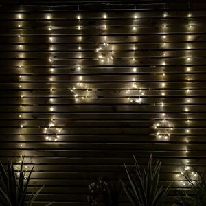 SAMUEL ALEXANDER 1.2m Battery Operated Christmas Star Curtain Lights with 140 Warm White LEDs SAMUEL ALEXANDER 1.2m Battery Operated Christmas Star Curtain Lights with 140 Warm White LEDs