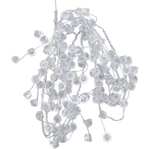 Groofoo - 1.2m Ice Wire Clear Garland Flexible Wire Decorative Jewel Bead Garland for Stage Light Crafts Groofoo - 1.2m Ice Wire Clear Garland Flexible Wire Decorative Jewel Bead Garland for Stage Light Crafts