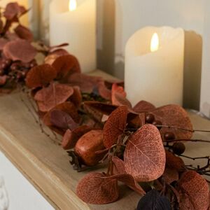 FESTIVE PRODUCTIONS 1.5m Rustic Brown Leaf Garland Indoor Christmas Decoration FESTIVE PRODUCTIONS 1.5m Rustic Brown Leaf Garland Indoor Christmas Decoration