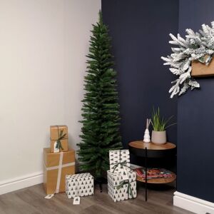 Samuel Alexander - 6ft (1.8m) Pencil Style Slim Artificial Christmas Tree in Green Samuel Alexander - 6ft (1.8m) Pencil Style Slim Artificial Christmas Tree in Green