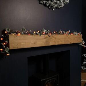 SAMUEL ALEXANDER 1.8m Artificial Garland with Berries & Lights Battery Operated with 35 Warm White LEDs SAMUEL ALEXANDER 1.8m Artificial Garland with Berries & Lights Battery Operated with 35 Warm White LEDs