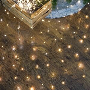 Festive - 1m Plug In Multi Strand Firefly Wire Christmas Lights Warm White Flash Bulb LEDs Festive - 1m Plug In Multi Strand Firefly Wire Christmas Lights Warm White Flash Bulb LEDs