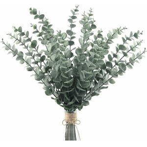 Coavas - 20 Pcs Artificial Eucalyptus Leaves Stems Greenery Decor Fake Plant Branches Real Touch for Floral Arrangement Vase Wedding Bouquets Coavas - 20 Pcs Artificial Eucalyptus Leaves Stems Greenery Decor Fake Plant Branches Real Touch for Floral Arrangement Vase Wedding Bouquets