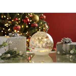 FESTIVE 15cm bo twinkling crackle effect village ball FESTIVE 15cm bo twinkling crackle effect village ball