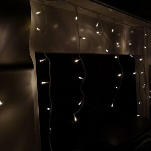 Samuel Alexander - 960 led 23.8m Snowing Iciclebrights Indoor Outdoor Multifunction Christmas Icicle Lights on Clear Cable with Timer in Warm White Samuel Alexander - 960 led 23.8m Snowing Iciclebrights Indoor Outdoor Multifunction Christmas Icicle Lights on Clear Cable with Timer in Warm White