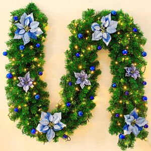 MIMIY 2pcs 27cm Artificial Flowers Hanging Christmas Decoration,Christmas Wreath MIMIY 2pcs 27cm Artificial Flowers Hanging Christmas Decoration,Christmas Wreath