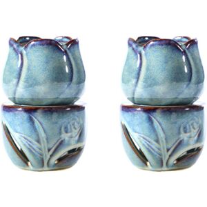 TLILY 2X Aromatherapy Furnace Candle Lamp Decoration Room Essential Incense Burner Ceramic Tulip TLILY 2X Aromatherapy Furnace Candle Lamp Decoration Room Essential Incense Burner Ceramic Tulip