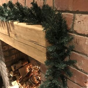 Samuel Alexander - 3 Pack: 2.7m (9ft) x 20cm Canadian Pine Christmas Garland Plain Green Samuel Alexander - 3 Pack: 2.7m (9ft) x 20cm Canadian Pine Christmas Garland Plain Green