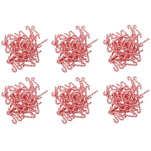 TLILY 300Pcs Christmas Candy Cane Red and White Manual Dollhouse Decoration Food Miniature Kawaii TLILY 300Pcs Christmas Candy Cane Red and White Manual Dollhouse Decoration Food Miniature Kawaii