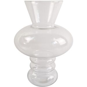 Leaf 35cm Bubble Clear Glass Vase Leaf 35cm Bubble Clear Glass Vase