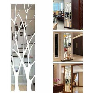 Alwaysh - 3D Mirror Acrylic Wall Sticker, Tree Branch Pattern Removable Mirror Stickers for Bedroom Living Room Bathroom Toilet Decoration Alwaysh - 3D Mirror Acrylic Wall Sticker, Tree Branch Pattern Removable Mirror Stickers for Bedroom Living Room Bathroom Toilet Decoration