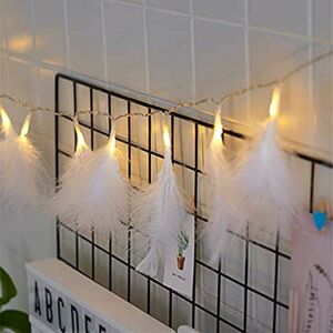 DEWDAT 3M 20 led Artificial Feather String Lights Decoration Christmas Wedding Birthday Garden Bedroom Indoor Wall Lights Warm White DEWDAT 3M 20 led Artificial Feather String Lights Decoration Christmas Wedding Birthday Garden Bedroom Indoor Wall Lights Warm White