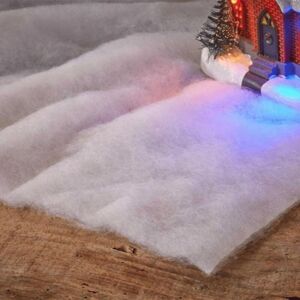 SAMUEL ALEXANDER 3m Roll of White Christmas Faux Snow Effect Blanket Table Drape SAMUEL ALEXANDER 3m Roll of White Christmas Faux Snow Effect Blanket Table Drape