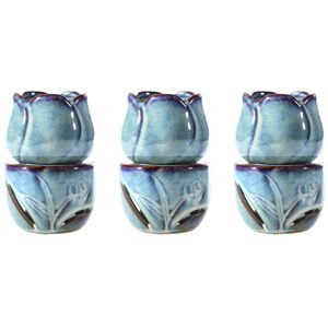 TLILY 3X Aromatherapy Furnace Candle Lamp Room Decoration Essential Incense Burner Ceramic Tulip TLILY 3X Aromatherapy Furnace Candle Lamp Room Decoration Essential Incense Burner Ceramic Tulip
