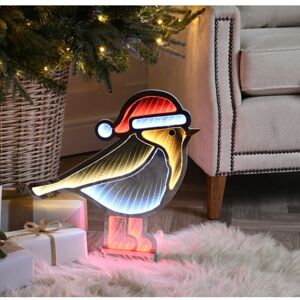 Samuel Alexander - 40cm Light up Christmas Robin Infinity Decoration with Red and White LEDs Samuel Alexander - 40cm Light up Christmas Robin Infinity Decoration with Red and White LEDs