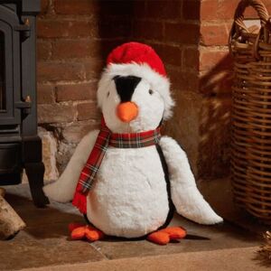 SAMUEL ALEXANDER 40cm Soft Cuddly Puppa Penguin Christmas Decoration with Santa Hat SAMUEL ALEXANDER 40cm Soft Cuddly Puppa Penguin Christmas Decoration with Santa Hat