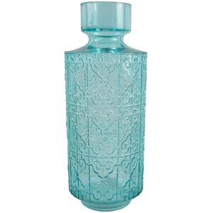 Leaf 40cm Tall Turquoise Glass Vase Leaf 40cm Tall Turquoise Glass Vase