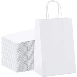 MEMKEY 40X Kraft bags, kraft paper bags with handles, white paper shopping bags, kraft paper bags, gift bags for Christmas, Mother's Day, Easter, weddings, MEMKEY 40X Kraft bags, kraft paper bags with handles, white paper shopping bags, kraft paper bags, gift bags for Christmas, Mother's Day, Easter, weddings,