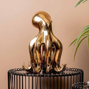 Vanity Living - 43cm Octopus Shape Decorative Copper Sculpture for Living Room, Ceramic Craft Figurine Home Decor Ornament Vanity Living - 43cm Octopus Shape Decorative Copper Sculpture for Living Room, Ceramic Craft Figurine Home Decor Ornament