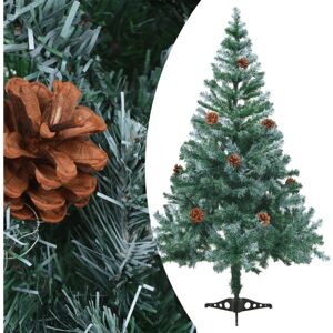 Frosted Christmas Tree with Pinecones 150 cm vidaXL Frosted Christmas Tree with Pinecones 150 cm vidaXL