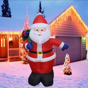 Tonchean - 4ft Outdoor Christmas Inflatable Decorations - Inflatable Santa Claus with Gift Bag - Built-in led Light Decoration for Garden Lawn Porch Tonchean - 4ft Outdoor Christmas Inflatable Decorations - Inflatable Santa Claus with Gift Bag - Built-in led Light Decoration for Garden Lawn Porch