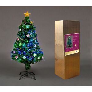 Shatchi - 4ft 120cm Fibre Optic Christmas Tree With led Stars Xmas Home Decor Decorations Shatchi - 4ft 120cm Fibre Optic Christmas Tree With led Stars Xmas Home Decor Decorations