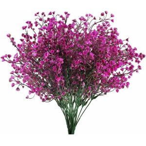 TRIMEC 4pcs Gypsophile Artificielles 7 Branches Fleurs Artificielles Arbuste Artificiel Buisson Fausse Fleurs Violet Decoration pour Mariage Maison Jardin TRIMEC 4pcs Gypsophile Artificielles 7 Branches Fleurs Artificielles Arbuste Artificiel Buisson Fausse Fleurs Violet Decoration pour Mariage Maison Jardin