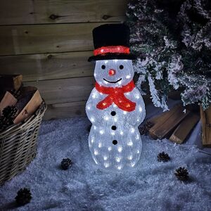 SAMUEL ALEXANDER 53cm 100 LED Acrylic Snowman Indoor Outdoor Christmas Decoration SAMUEL ALEXANDER 53cm 100 LED Acrylic Snowman Indoor Outdoor Christmas Decoration