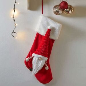 SAMUEL ALEXANDER 53cm Red and White Hanging Christmas Gonk Stocking SAMUEL ALEXANDER 53cm Red and White Hanging Christmas Gonk Stocking