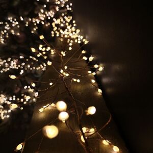 SAMUEL ALEXANDER 5.4m LED Multi Function Rose Gold Garland Wire Light Christmas Decoration with Timer in Warm White SAMUEL ALEXANDER 5.4m LED Multi Function Rose Gold Garland Wire Light Christmas Decoration with Timer in Warm White