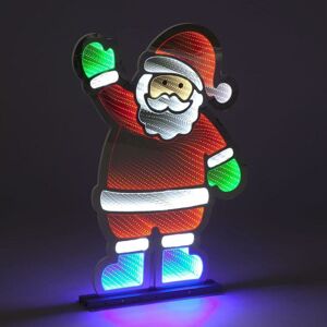 YÖL 56cm Infinity LED Colourful Santa Claus With Base Xmas Light-up Decoration YÖL 56cm Infinity LED Colourful Santa Claus With Base Xmas Light-up Decoration