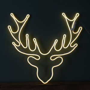 SAMUEL ALEXANDER 58cm Light up Neon Flex Christmas Reindeer Head with Warm White LEDs SAMUEL ALEXANDER 58cm Light up Neon Flex Christmas Reindeer Head with Warm White LEDs