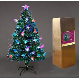 SHATCHI 5Ft Butterfly Fibre Optic Christmas Tree - Christmas Tree SHATCHI 5Ft Butterfly Fibre Optic Christmas Tree - Christmas Tree