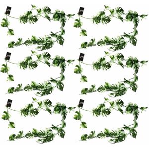 Leaf - 6 x 180cm Artificial Hanging Trailing Variegated Monstera Plant Leaf - 6 x 180cm Artificial Hanging Trailing Variegated Monstera Plant